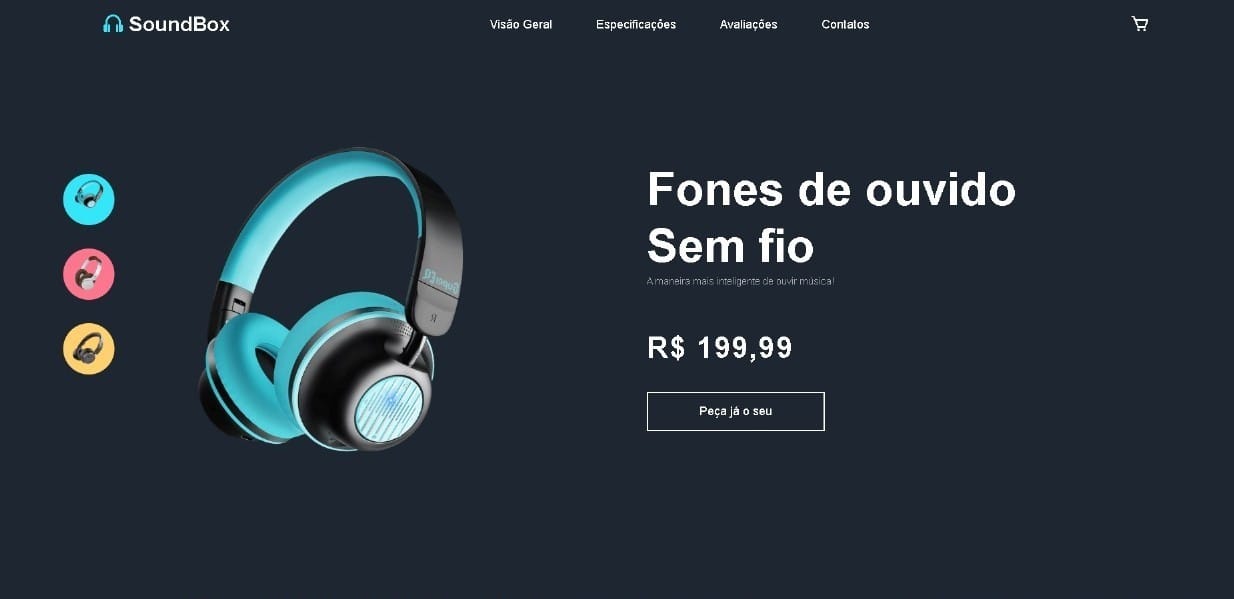 Landing Page Fone de Ouvido